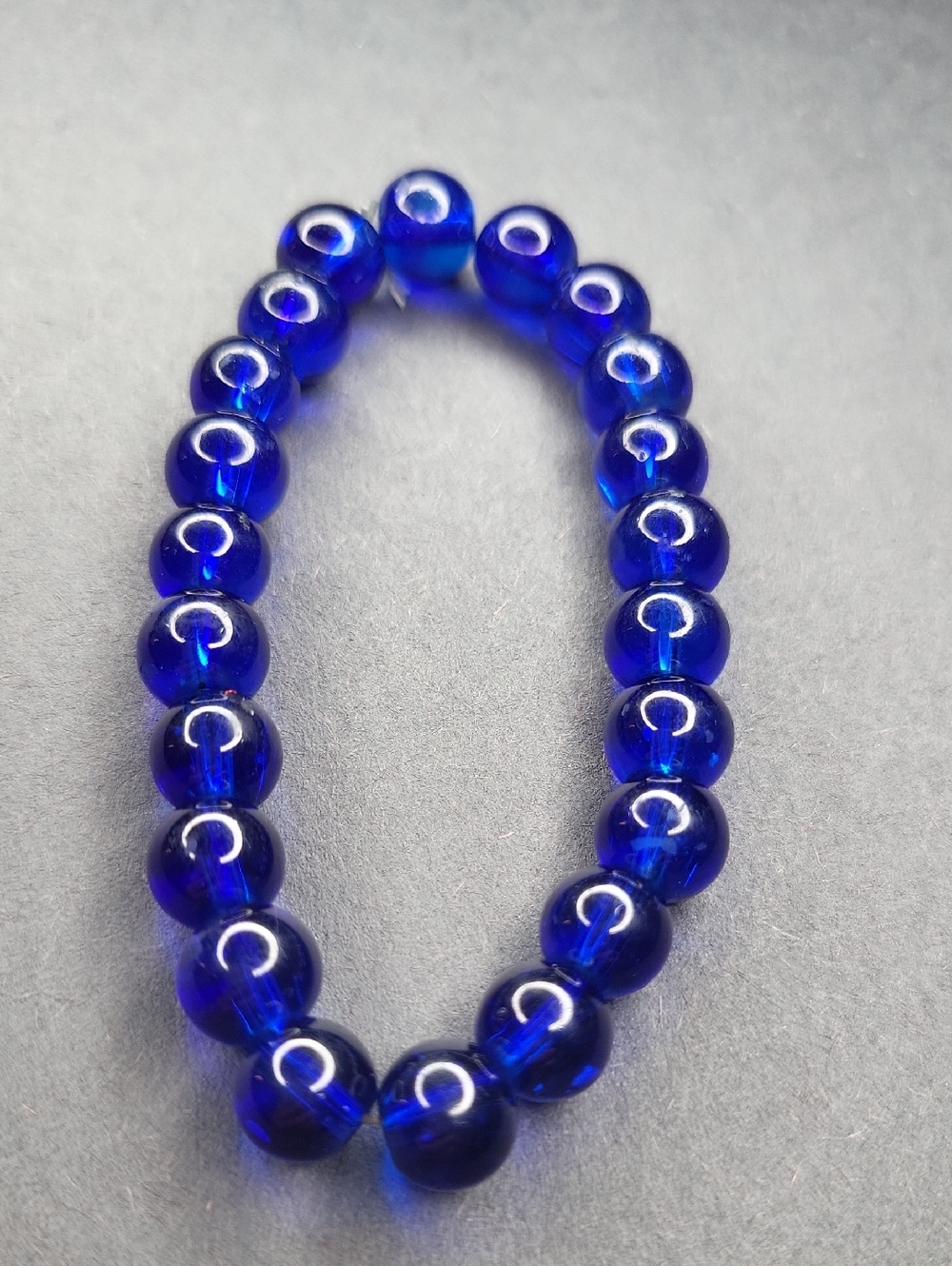 Vibrant Blue Beaded Bracelet
